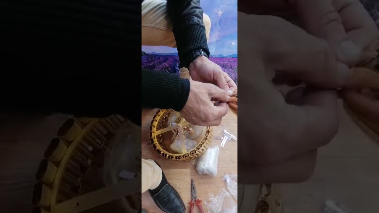 تركيب ثريا كريسطال 30 سنتيم 