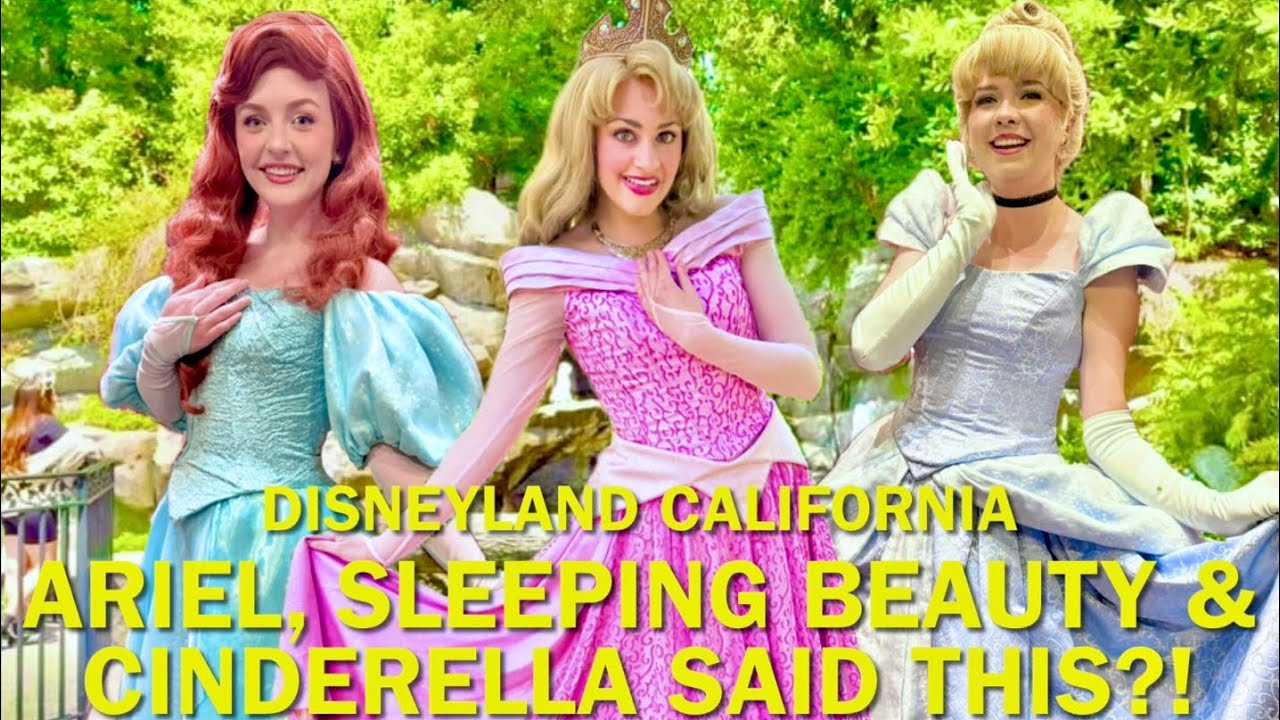 Sleeping Beauty, Cinderella & Ariel Said THIS?! Magical Meet and Greets at Disneyland! #disney 