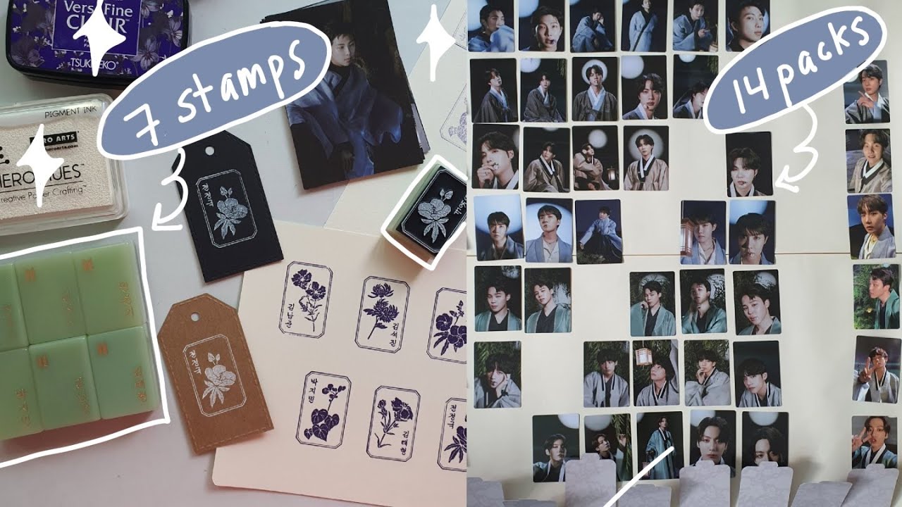 Unboxing BTS Dalmajung 2022 (Stamps, Stickers, Mini PCs) 방탄 달마중 언박싱