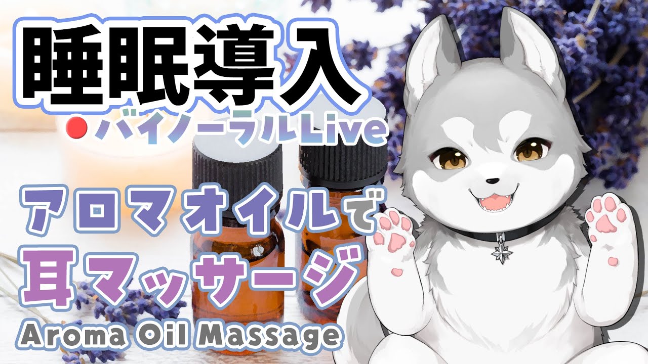 【Binaural/ダミーヘッドマイク】本気で眠りたい人のためのじっくりアロマオイルマッサージ 2023.6.21【にじさんじ/鈴木勝】