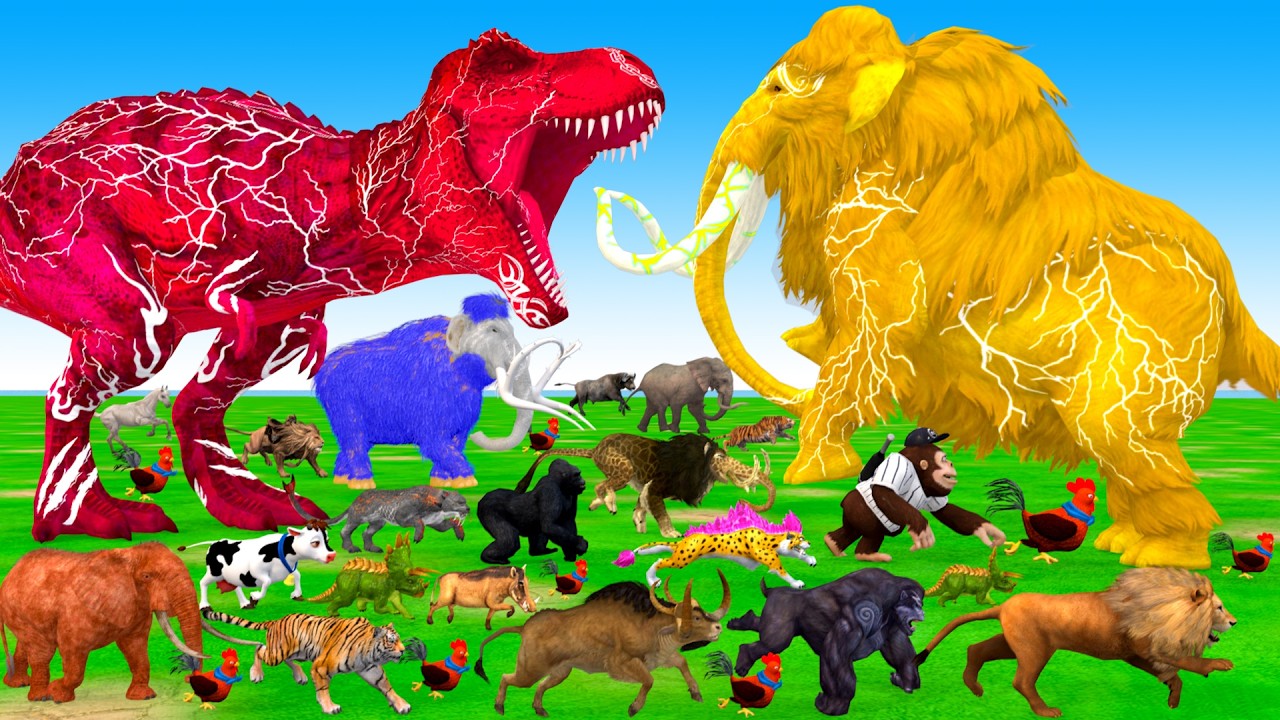 Incredible Animals Race vs Dinosaurs vs Prehistoric Mammals Speed Race Run: Who Will Win? ARBS
