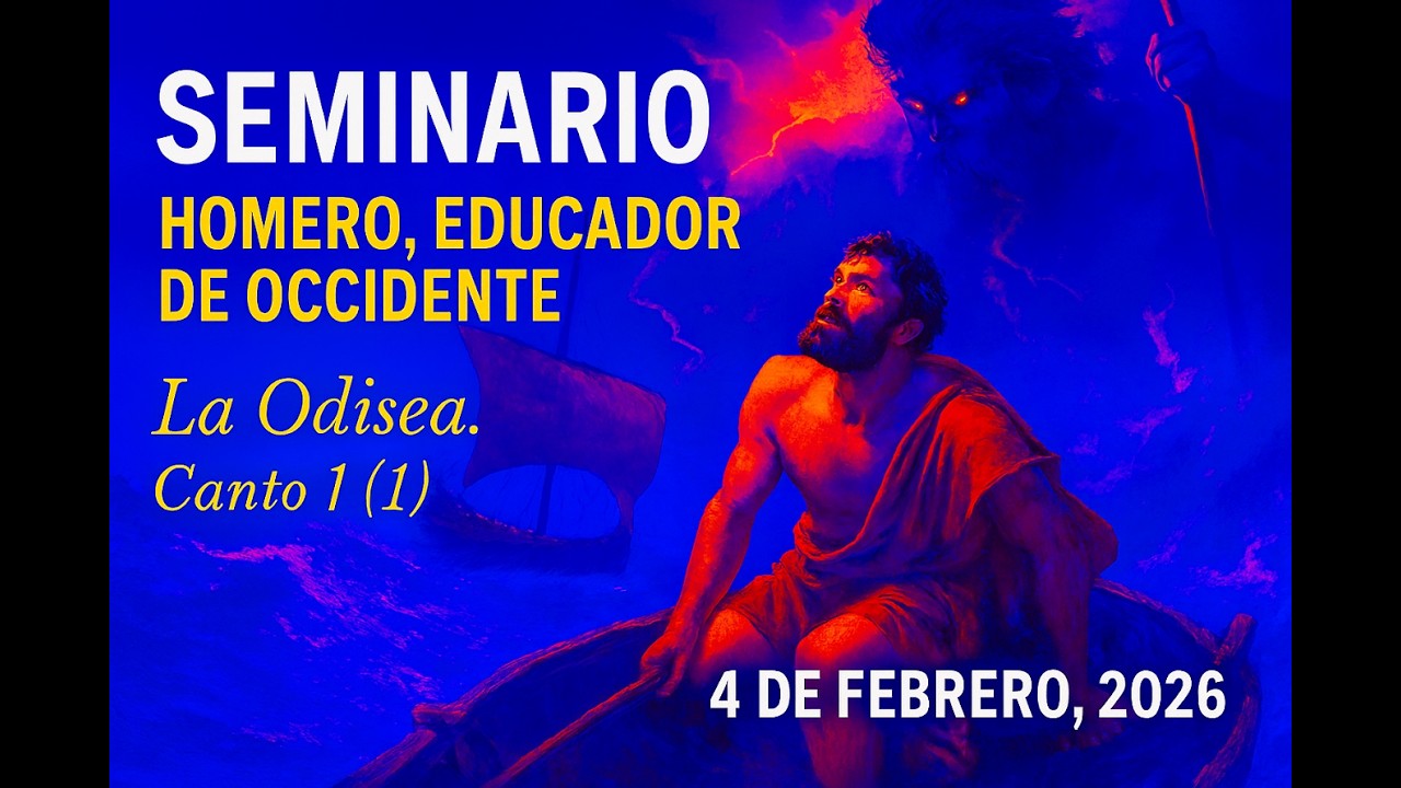 Seminario Homero, educador de Occidente. La Odisea. Canto I. (1). 4 de febrero, 2026.