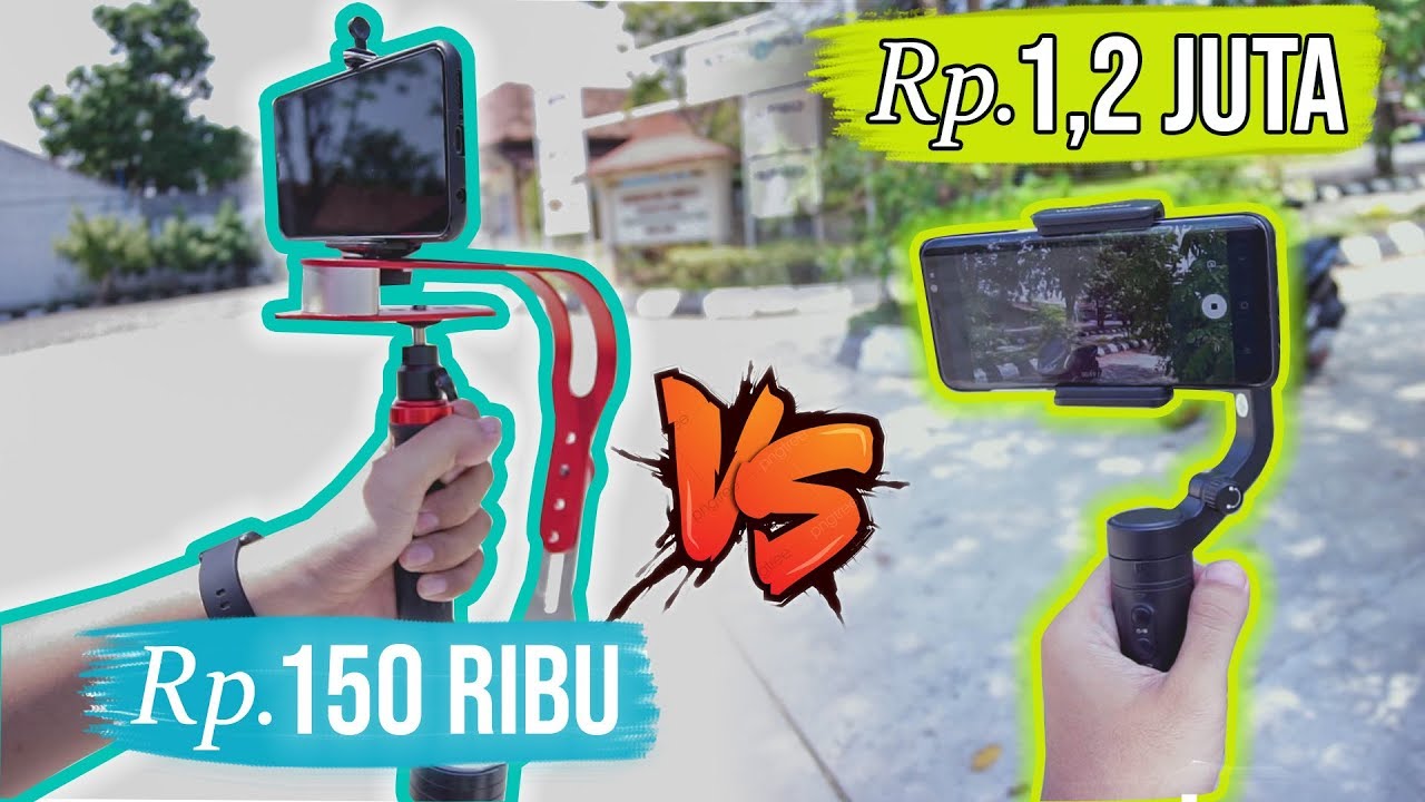 Steadicam Murah VS Steadicam Mahal ! Stabilizer Android Gimbal murah