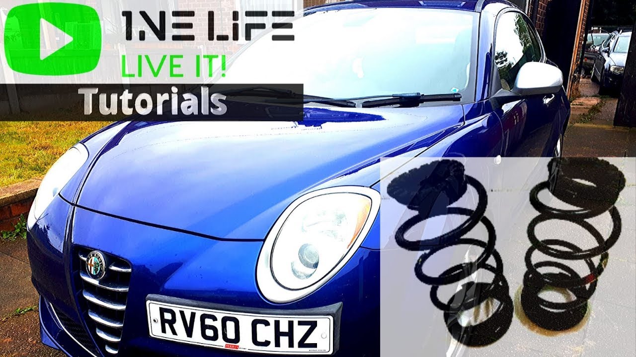 Alfa Romeo Mito - How to Remove and Replace Rear Springs. Rear Suspension Replacement