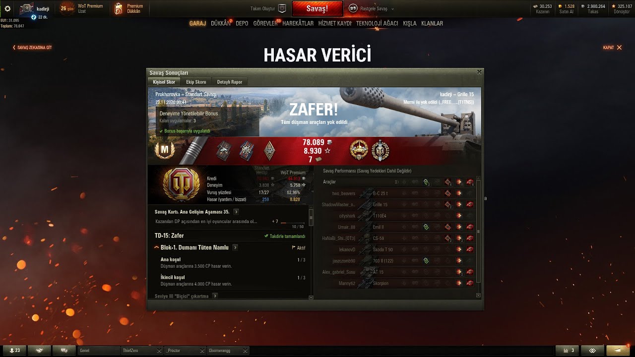 World Of tanks Grille15 9k DMG ( Obj 260 Guide Mission TD 15 completion )