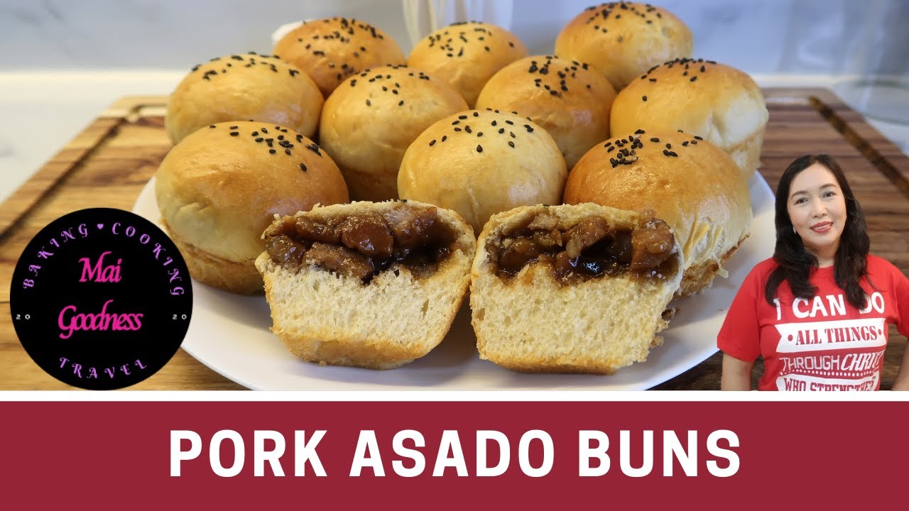 Pork Asado Buns by Mai Goodness | Using Home made Bread Improver