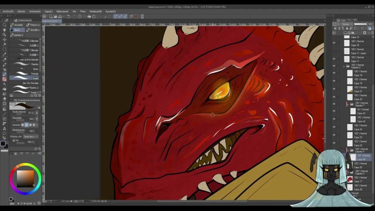 Red Prince - Art Process