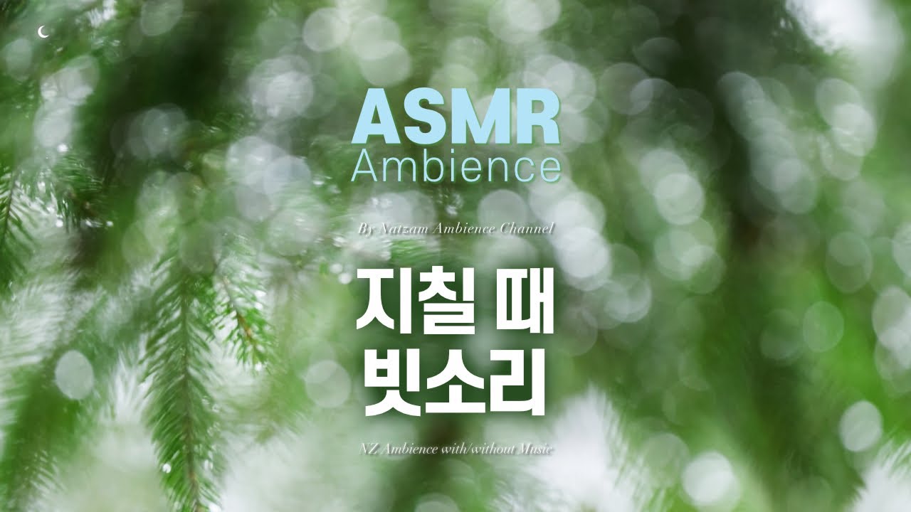 몸도 마음도 지쳤을 때 듣는 빗소리 ASMR