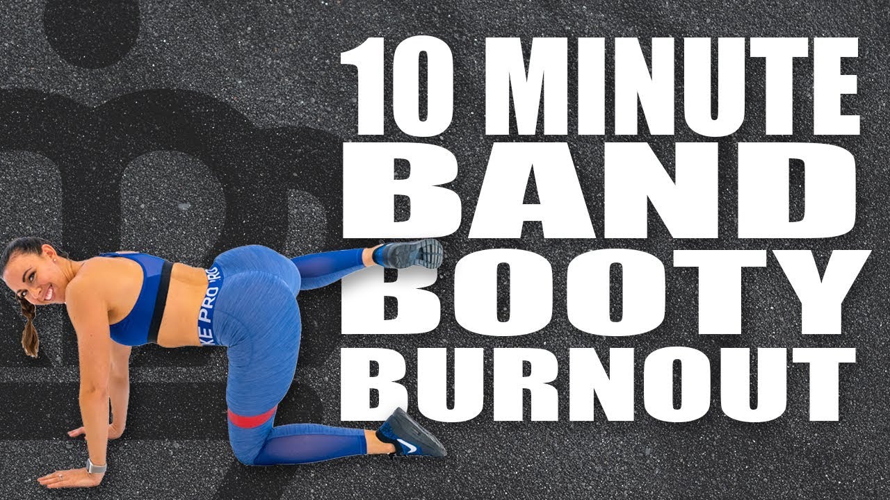 10 MINUTE MINI BAND BOOTY BURNOUT WORKOUT! with Sydney Cummings