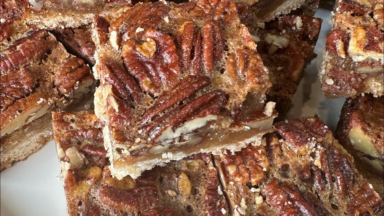 This is my favorite American dessert. Pecan Pie Bars