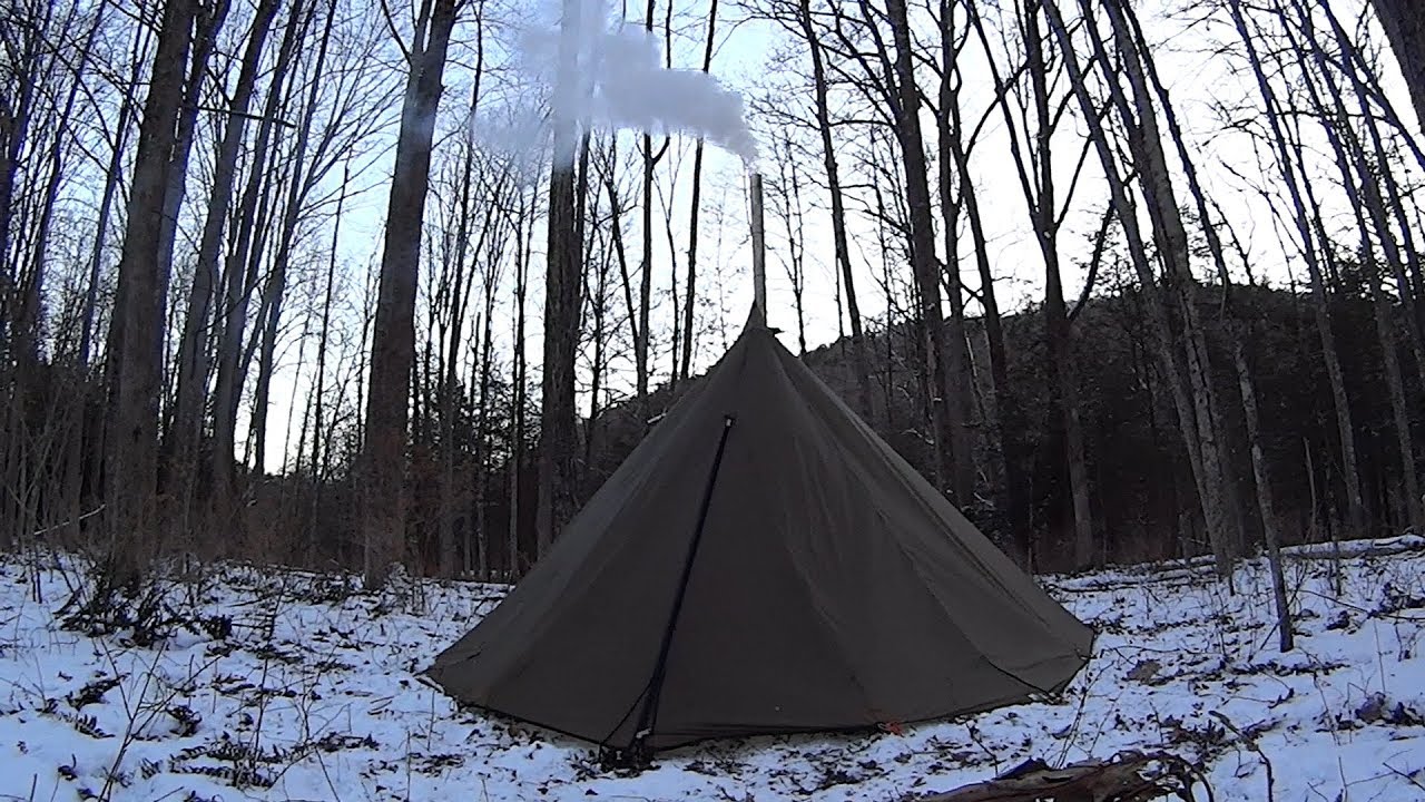 Pulk Sled Hot Tenting Sub Zero  Winter Adventure. Part 1.