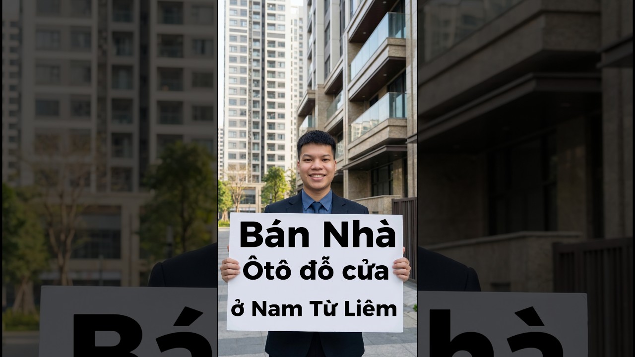 Bán Nhà ở Nam Từ Liêm, Ôtô 7 chỗ Đỗ Cửa, sát cạnh KĐT Vinhomes Smart City, ngõ thông kinh doanh.