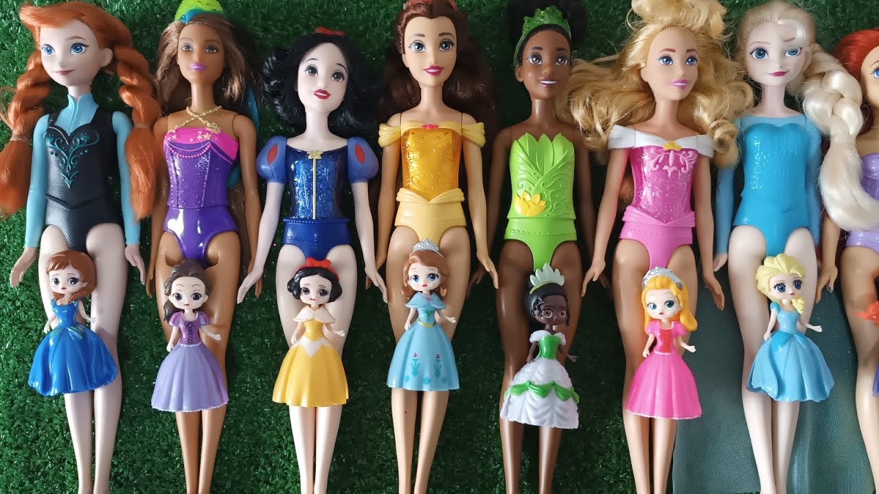 Mattel Disney Princesses Dress up Ariel, Rapunzel, Belle, Tiana, Sindirella, Mulan DIY