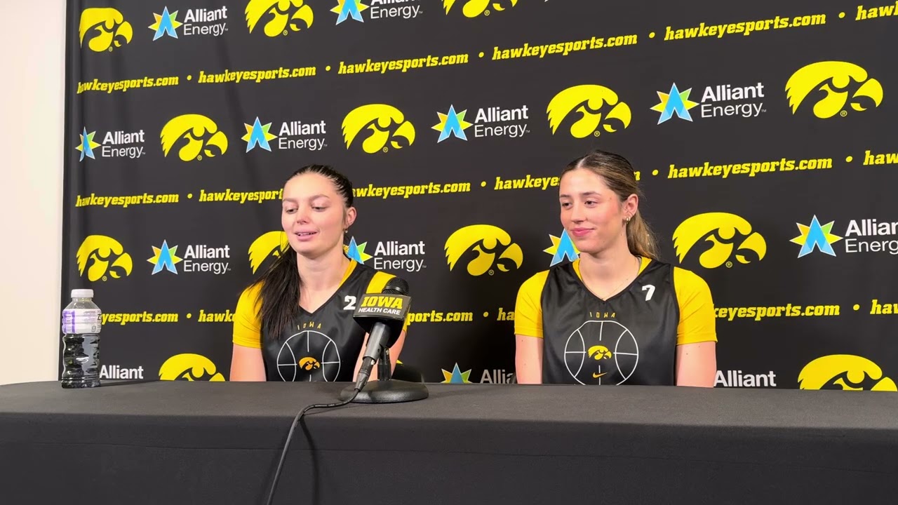 Hear from Taylor McCabe, Addie Deal before Iowa women’s basketball faces Drake