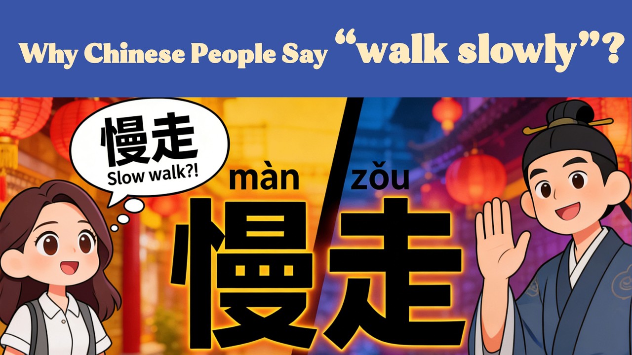 HSK 1-3 | Why Chinese People Say “慢走” (It Doesn't Mean Walk Slowly) 为什么中国人说“慢走”？其实不是让你走慢一点