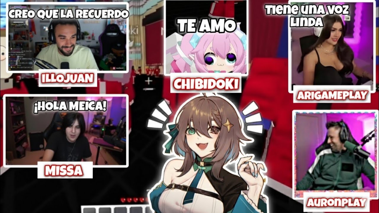 REACCION DE STREAMERS A MEICA LA VTUBER JAPONESA🔥🇯🇵