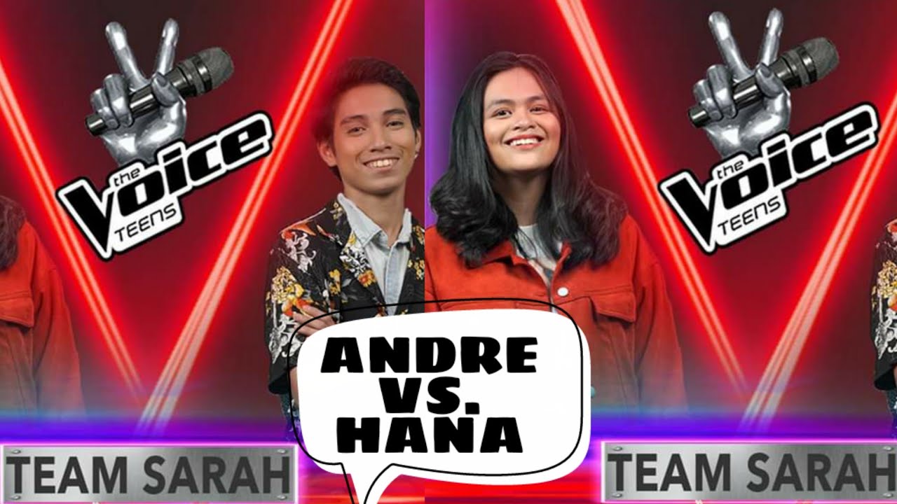 ANDRE PARKER VS. HANA ADRIANO - THE VOICE TEENS BATTLES - REACTION VIDEO - SARAH GERONIMO