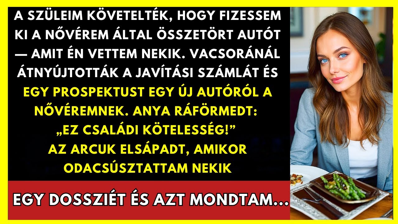 A Szüleim Követelték, Hogy Fizessek A Nővérem Balesetéért, De Egy Dosszié Mindent Megváltoztatott...