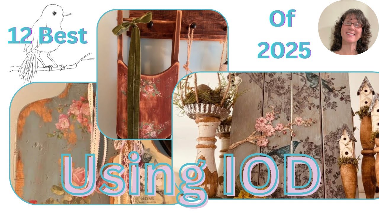 12 лучших работ 2025 года, созданных с использованием IOD. #iod #diy #trashtotreasure #thriftflip