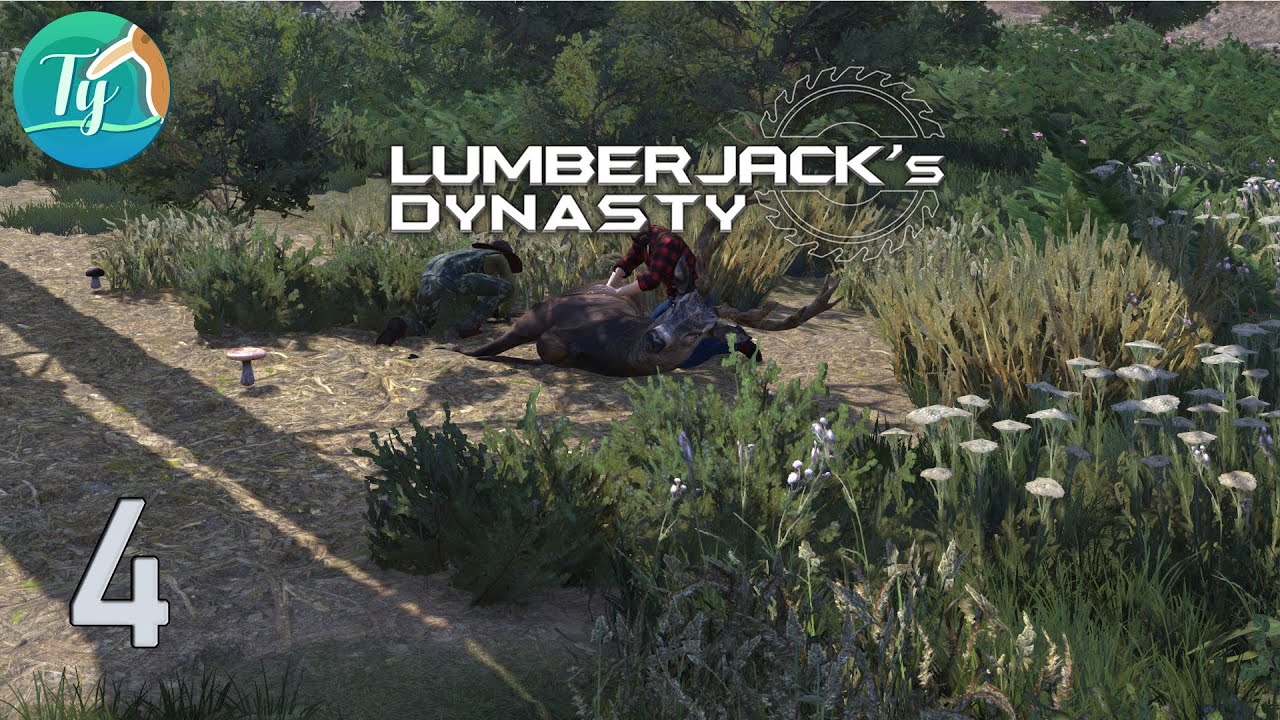 Lumberjack's Dynasty: On répare la scierie, on sauve un cerf! #4