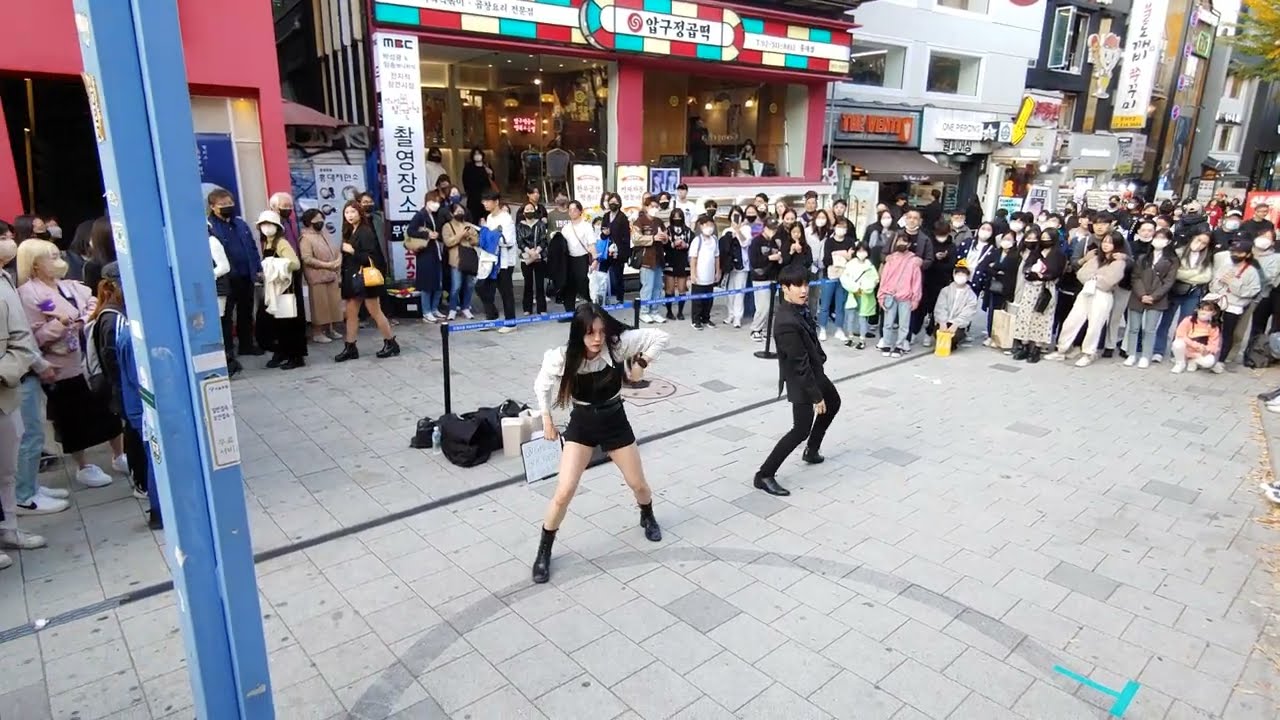 SATURDAY. YU KAGAWA, HYOJIN & SHINHWA. EXHILARATING INTERACTIVE. HONGDAE BUSKING.