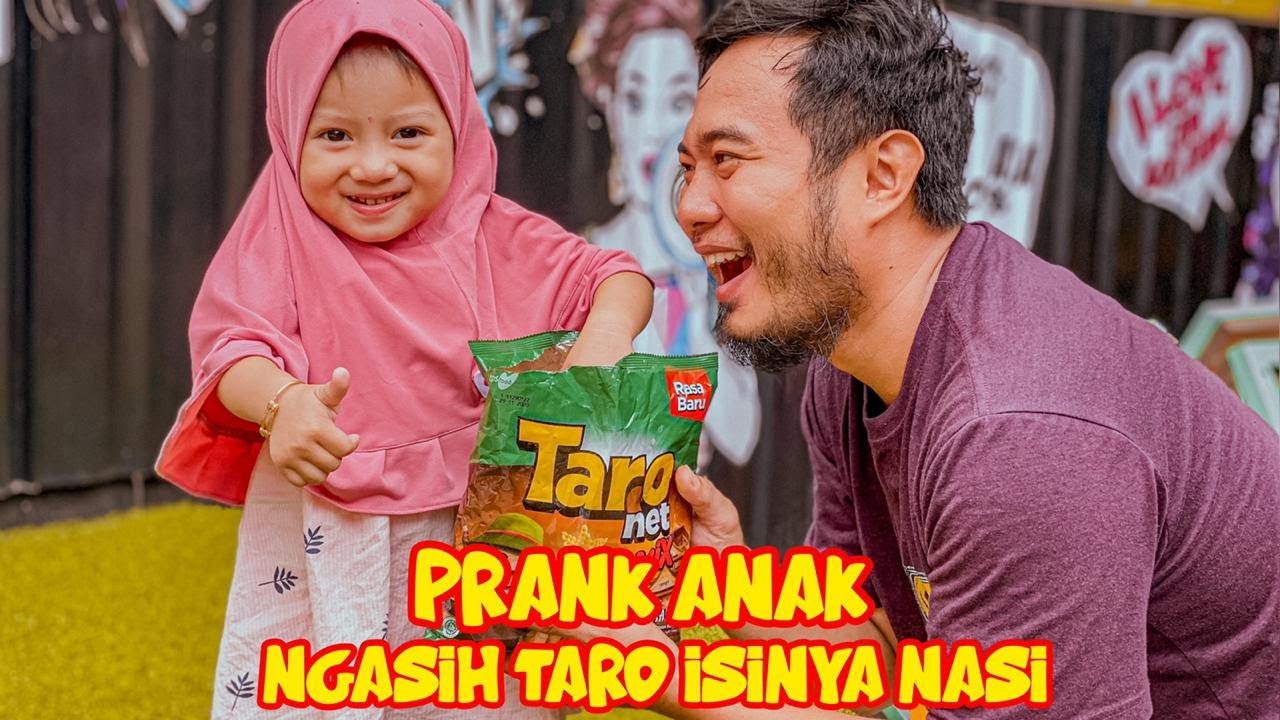 PAPAH NGE PRANK AQILLA NGASIH SNACK TARO TAPI ISINYA NASI
