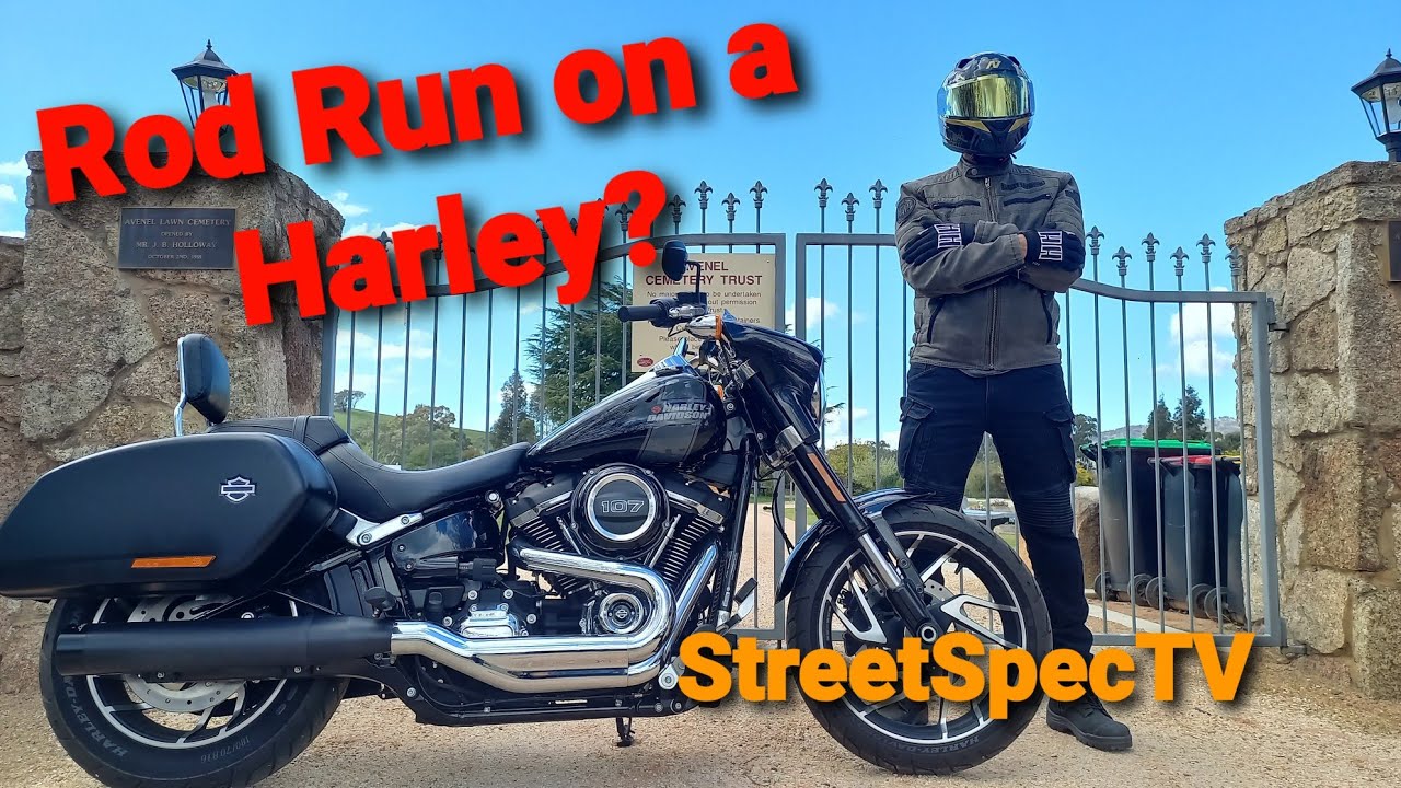 Cranksters cruise Nagambie on a Harley Davidson. Hot rods, rat rods, muscle cars, barn finds.