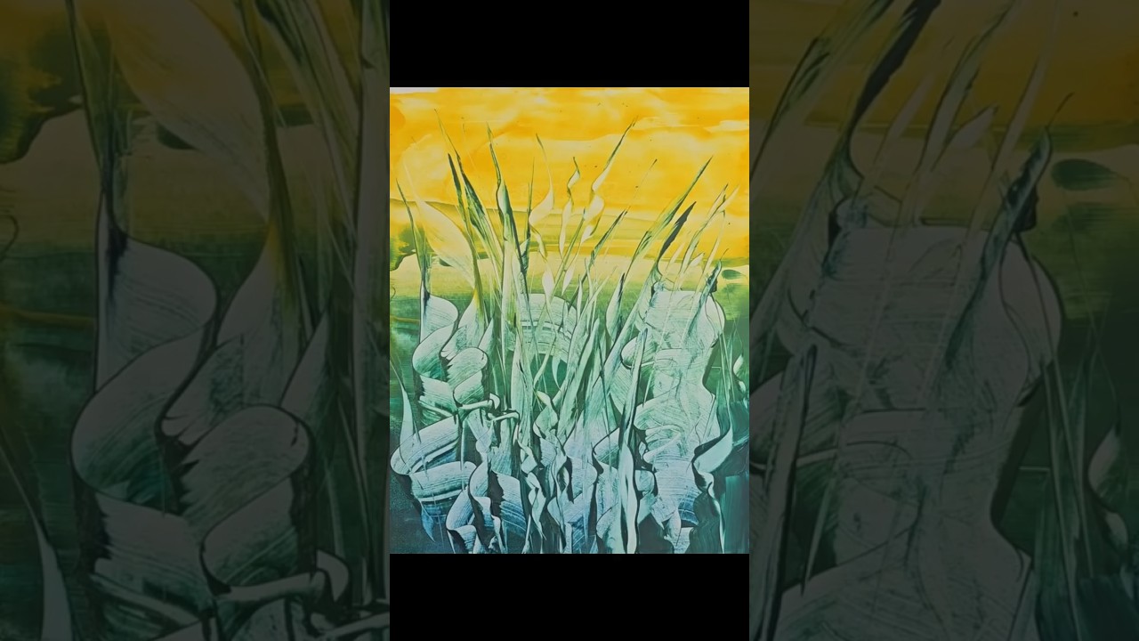 Catalyst Wedge Techniques - Acrylic Painting in abstract style #short #abstractacrylicpainting