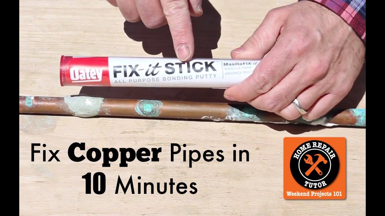 How to Fix a Pinhole Leak in a Copper Pipe -- by Home Repair Tutor