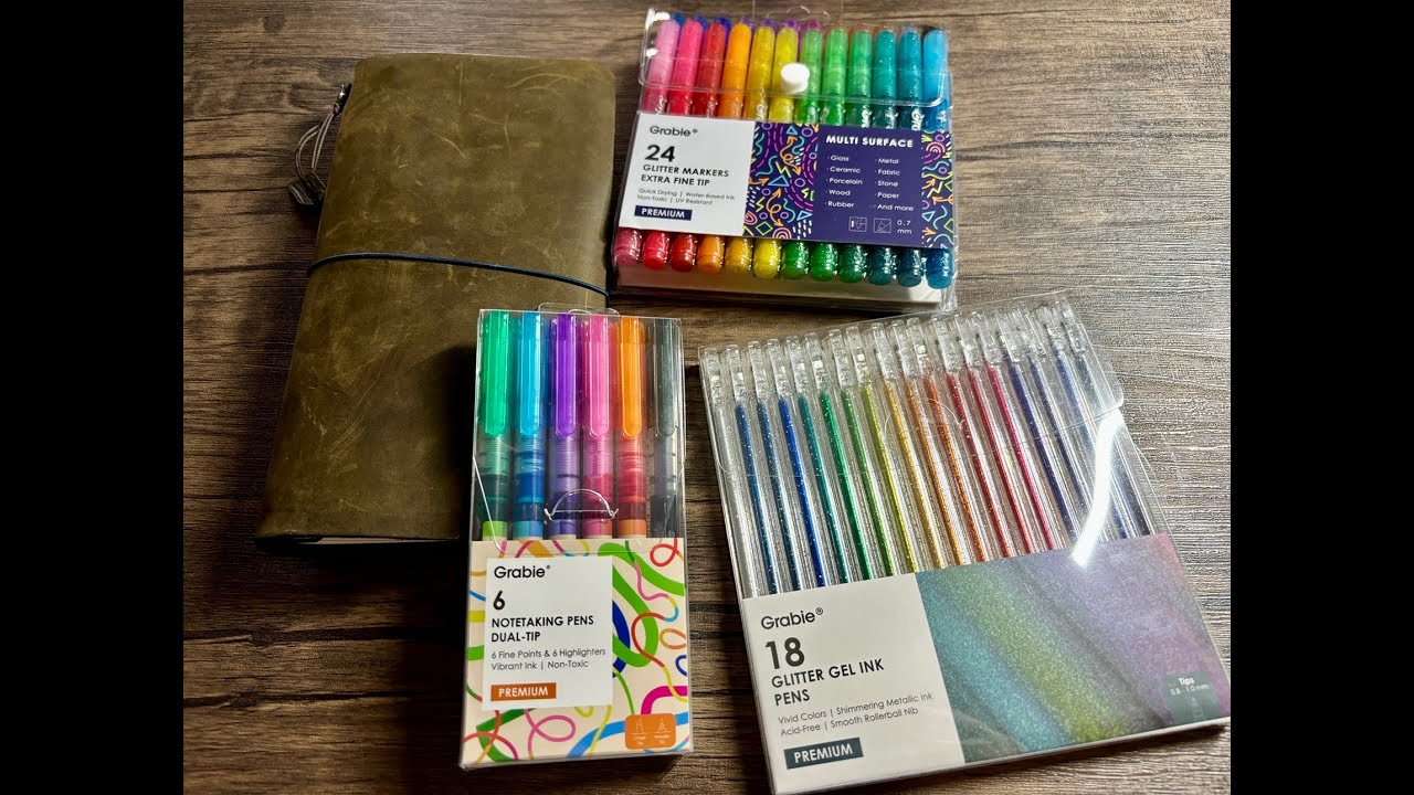 Gel Pens, Markers, Highlighters - Oh my! Testing Grabie products