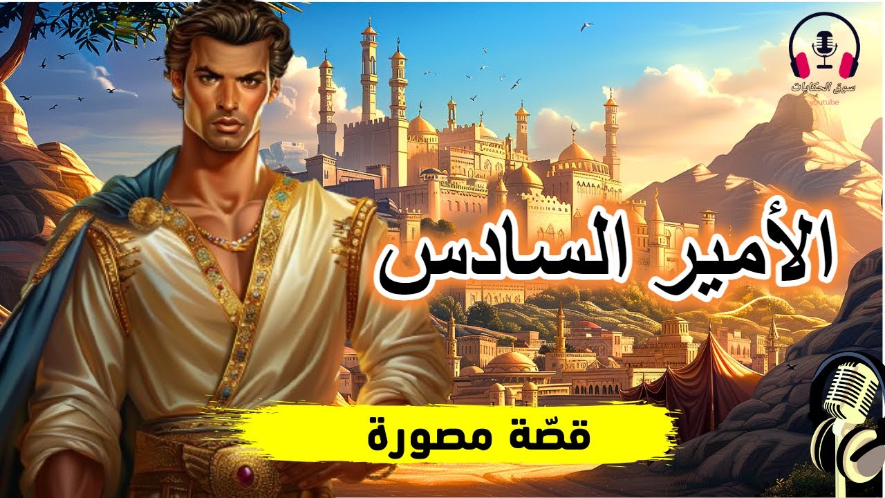 قصة الأمير السادس ( قصة مصورة)، من القصص الخيالية قبل النوم، ضع السماعات واستمع، سوق الحكايات والقصص
