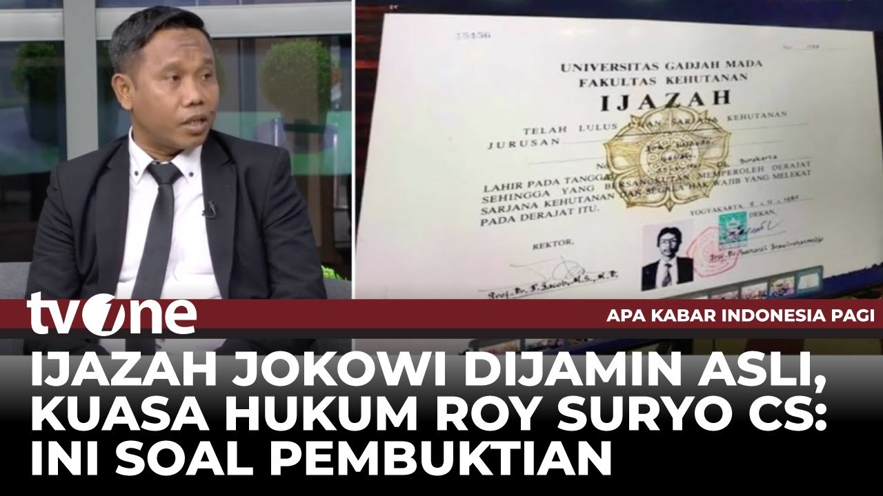 Pernyataan Rektor UGM soal Ijazah Jokowi, Kuasa Hukum Roy Suryo CS: Malah Bikin Galau | AKIP tvOne