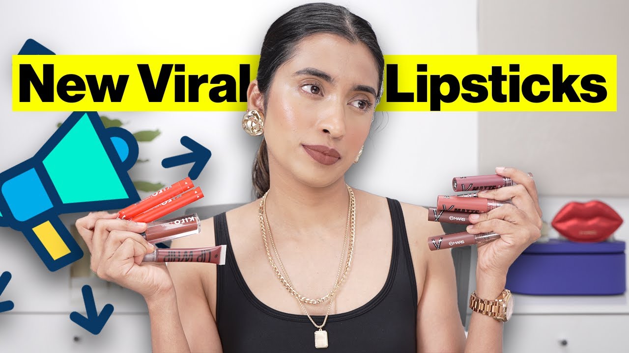 New Viral Lipsticks Swatched And OMG I am Impressed | Kiro, Fae Beauty ,Mars Cosmetics & Etude House