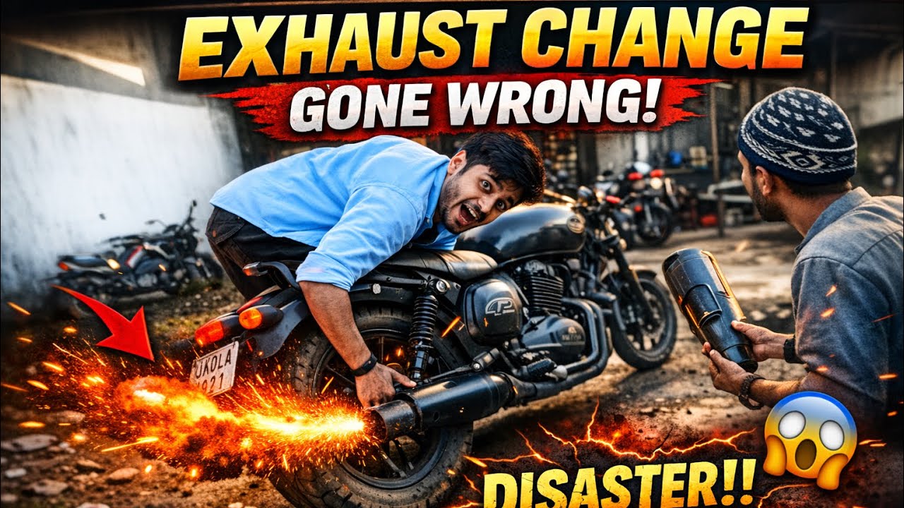 Exhaust Change Karwane Gaya Tha… Bike Hi Kharab Ho Gayi 😱💔