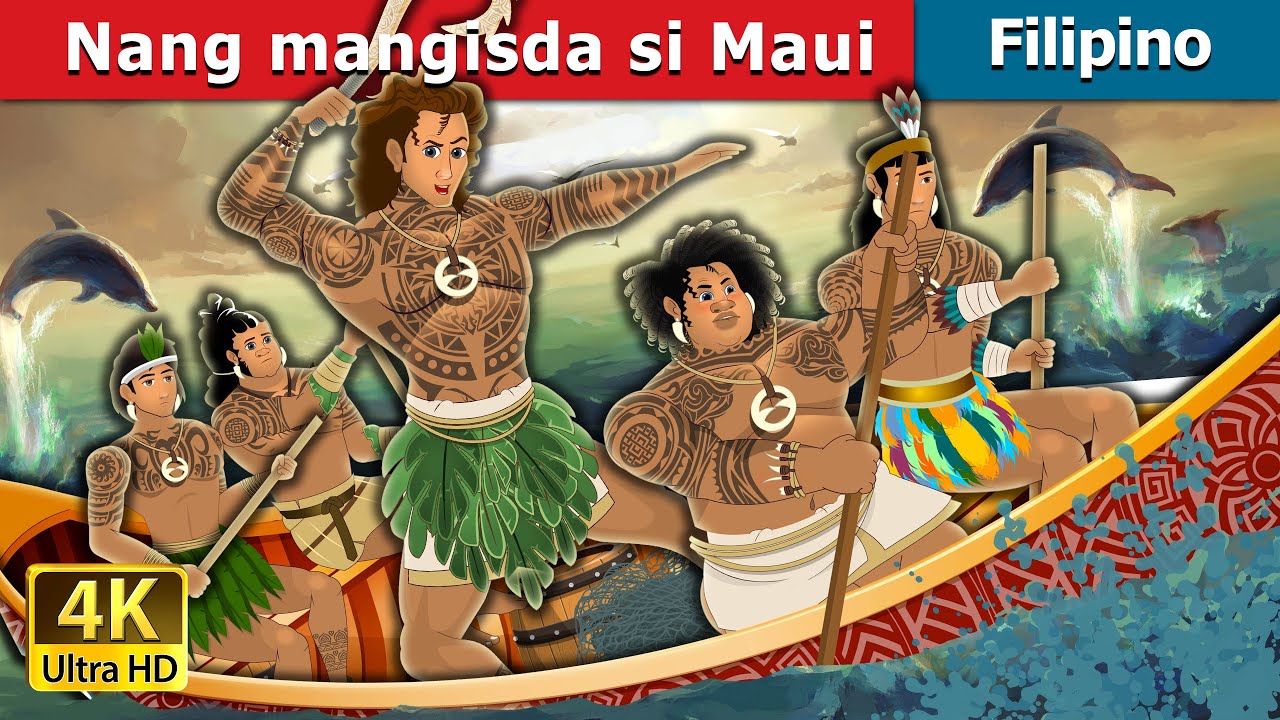 Nang mangisda si Maui | Maui Goes Fishing in Filipino |  @FilipinoFairyTales