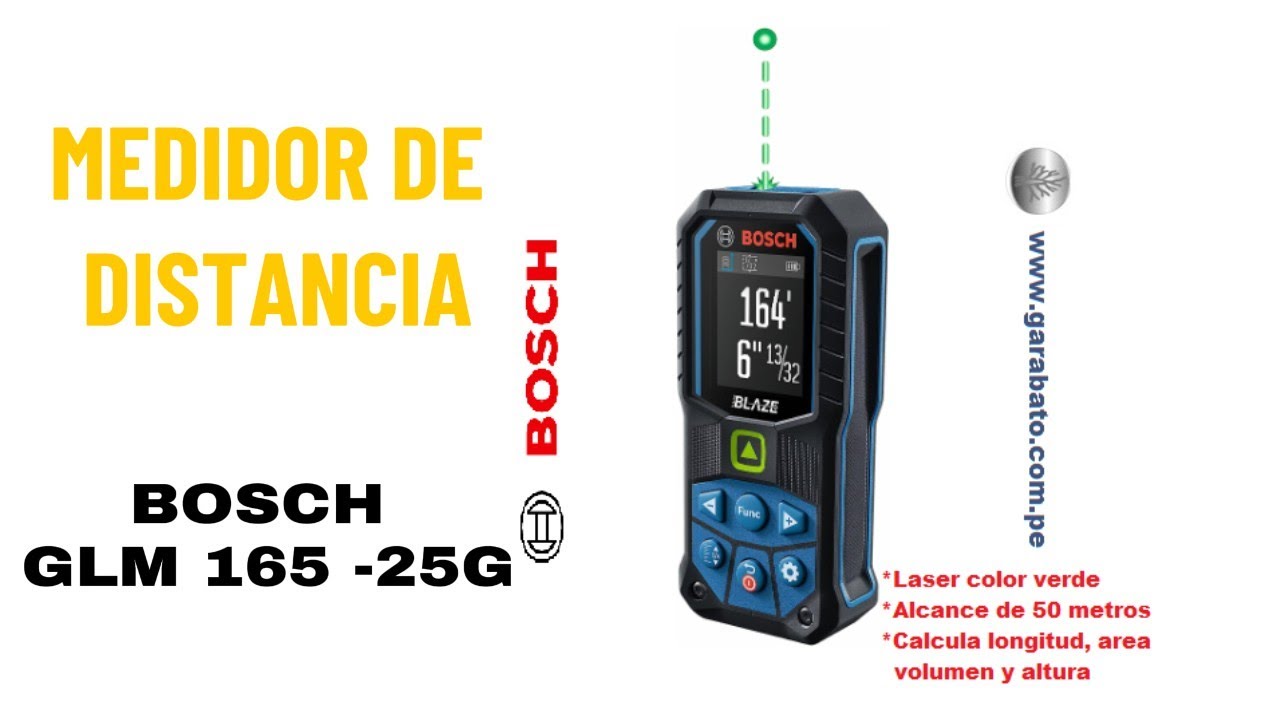 MEDIDOR DE DISTANCIA BOSCH GLM165-25G