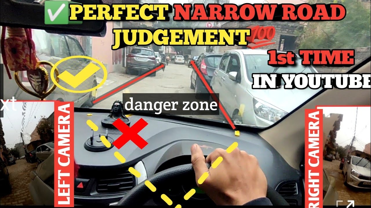 LEFT & RIGHT JUDGEMENT NARROW ROAD ✅| CAR DRIVING Training💯 | sunny drive zone
