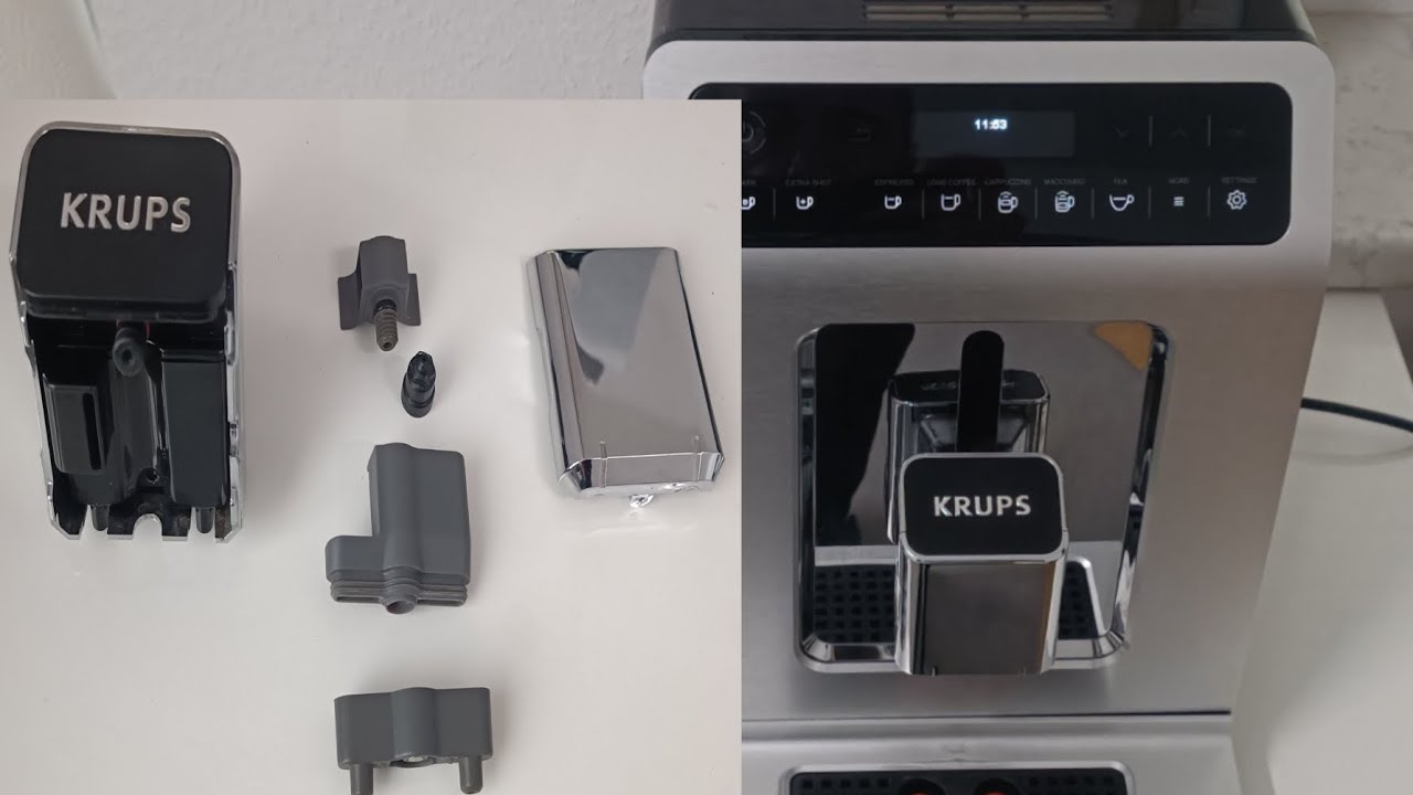 Krups ea89 nie spienia mleka czyszczenie systemu spieniania mleka.