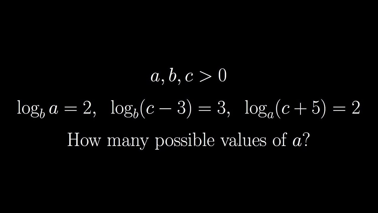 Oxford Mathematics Admissions Test - A logarithmic system