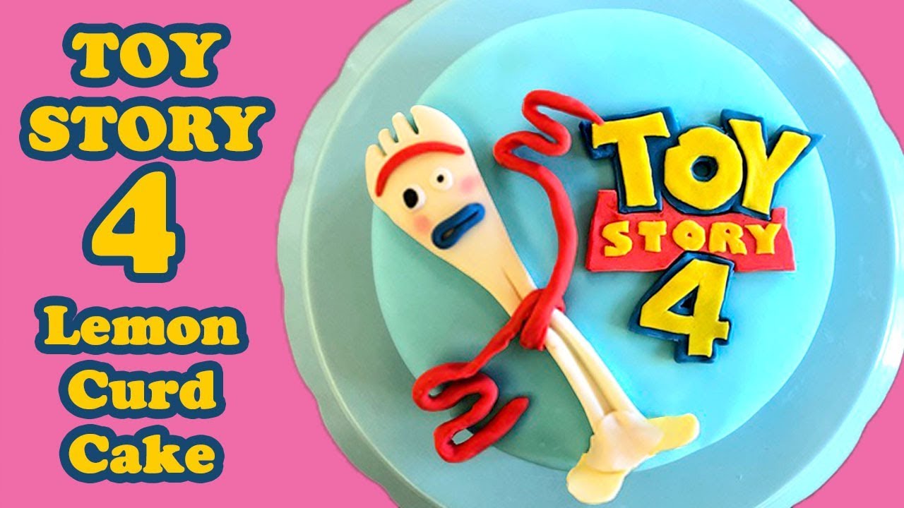 Toy Story 4 Tasty Lemon Curd Cake [Forky Decoration] - Cheeky Crumbs