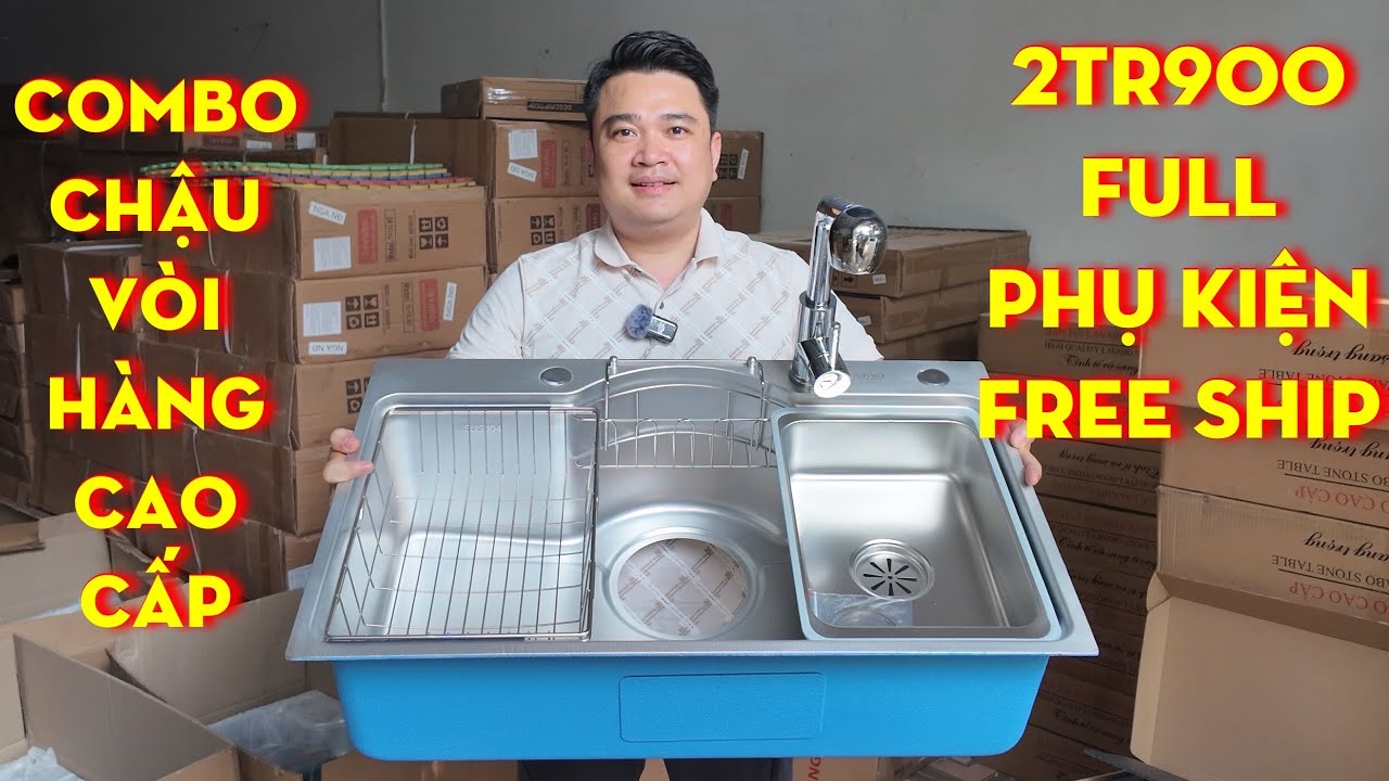 Combo Chậu Vòi Rửa Bát Hàng Cao Cấp Mẫu Mới Nhất | Hiệu Lào Cai