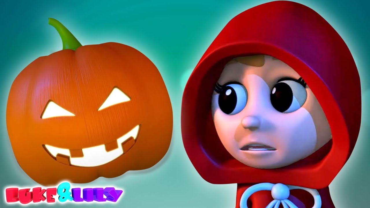 There's A Scary Pumpkin, Halloween Nursery Rhyme And Cartoon Video