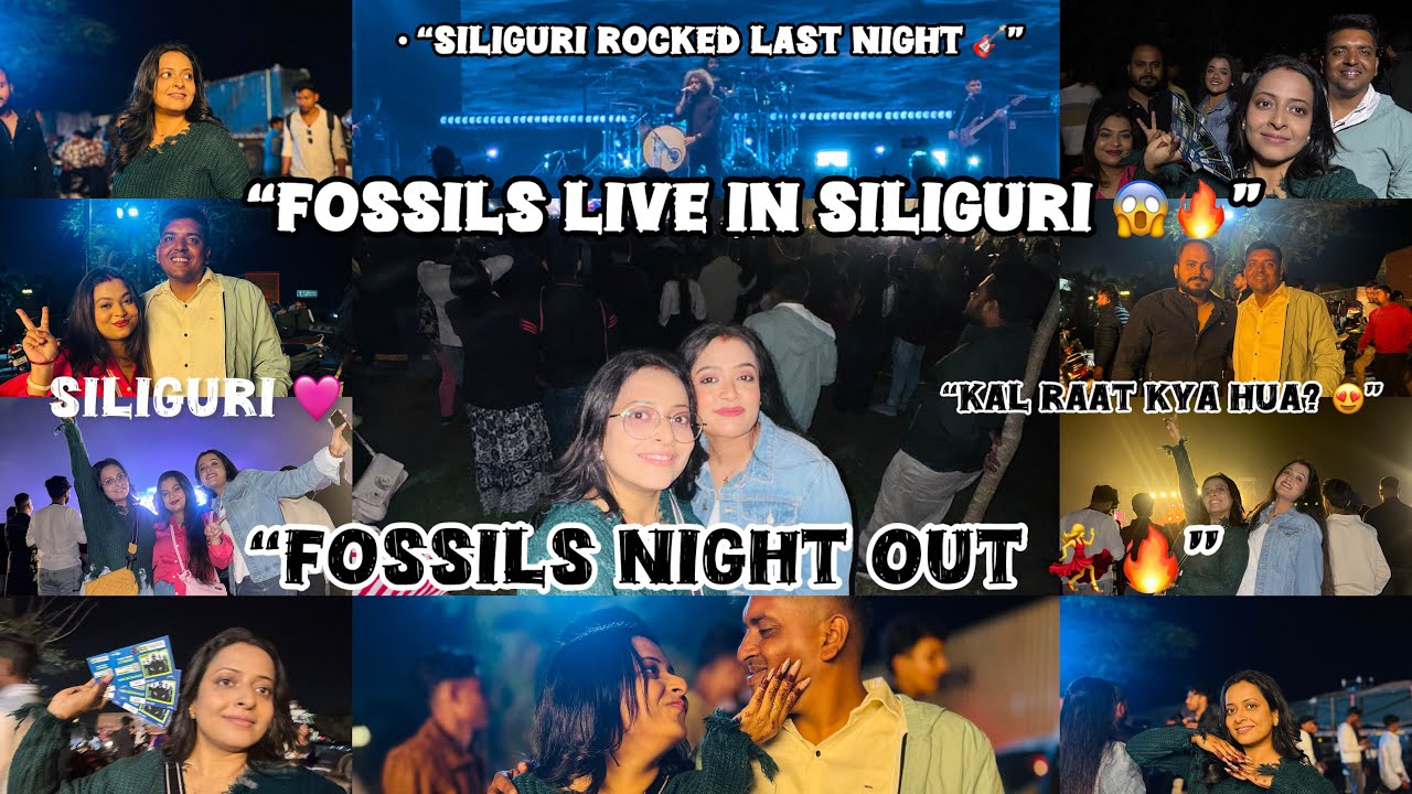 “Fossils Night Out 💃🔥”🩷“Siliguri Rocked Last Night 🎸”❤️“Best Night Ever 😍” #nikitasingh97 