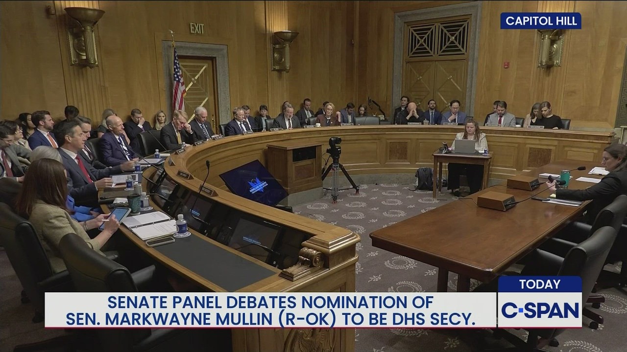 Senate Committee VOTES on Sen. Markwayne Mullin (R-OK) to be DHS Secretary