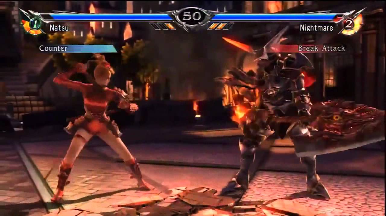 Soul Calibur 5 Nightmare VS Natsu