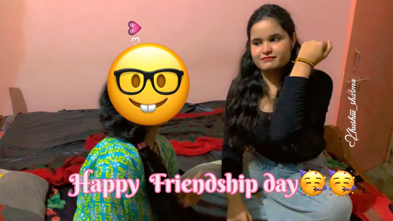 Friendship day with childhood friend❤️||me gyi apni friend ke yha😅 
