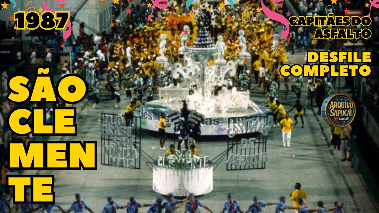 SÃO CLEMENTE 1987 | CAPITÃES DO ASFALTO | DESFILE COMPLETO | CARNAVAL RIO DE JANEIRO