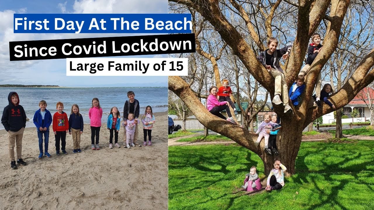 FIRST TIME AT THE BEACH SINCE COVID LOCKDOWN | Large Family of 15