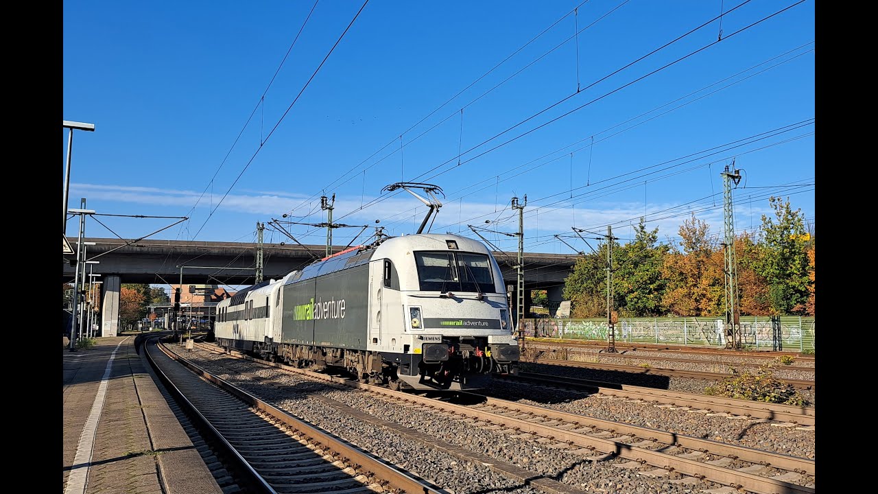 Hamburg-Harburg richtig vielen Güterzügen am 25.10.2024