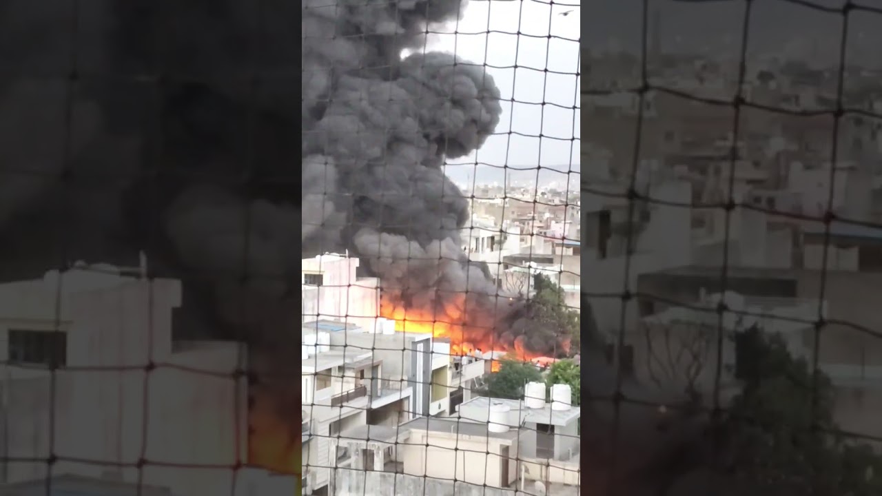 fire in jaipur...! 🚒🔥#jhotwara #fire #news #jaipur